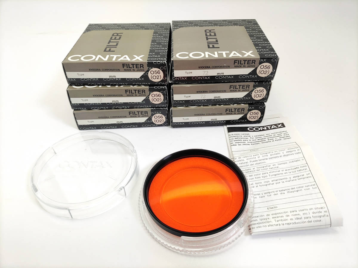 未使用品】コンタックス｜Contax フィルター 72mm O56 倍数4 6個まとめ
