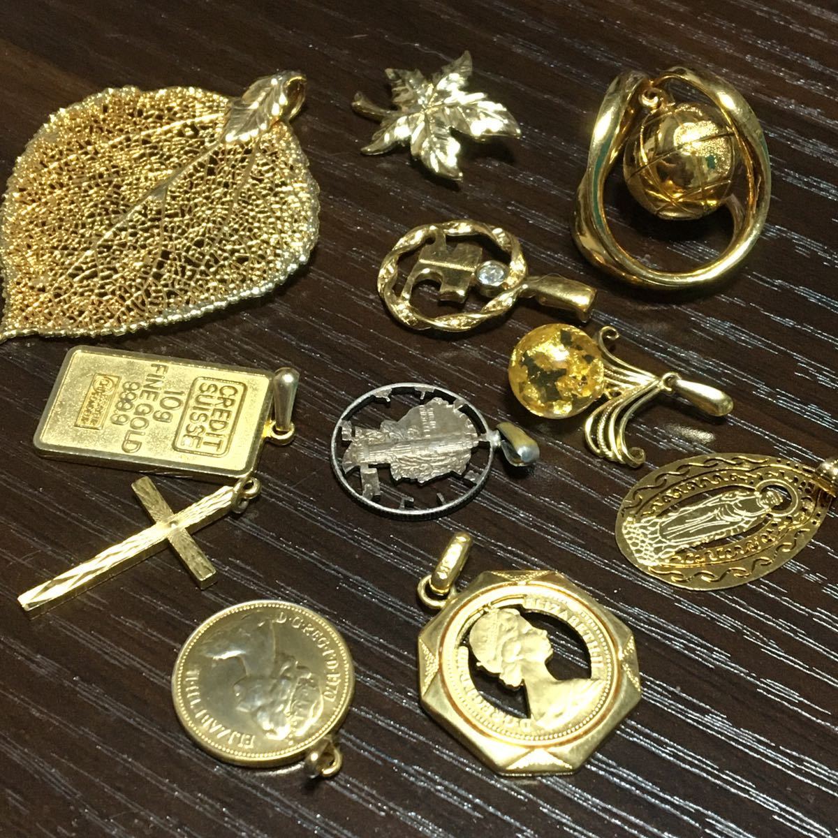 ペンダントトップ ゴールド 金色 まとめて ジャンク ヴィンテージ コイン セット ネックレストップ 整理品