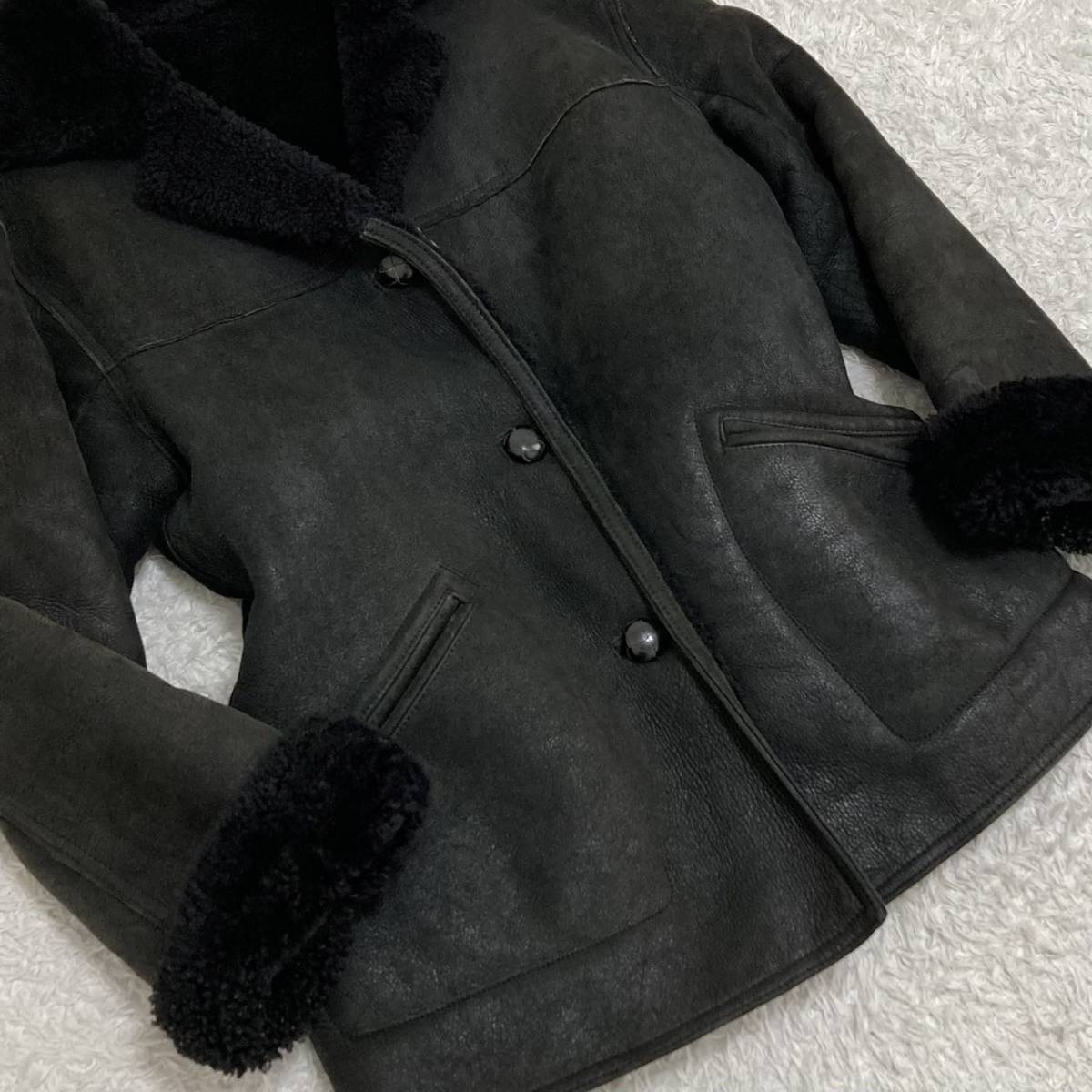 メンズビギ【肉厚リアルムートン】MENS BIGI ムートンジャケット 