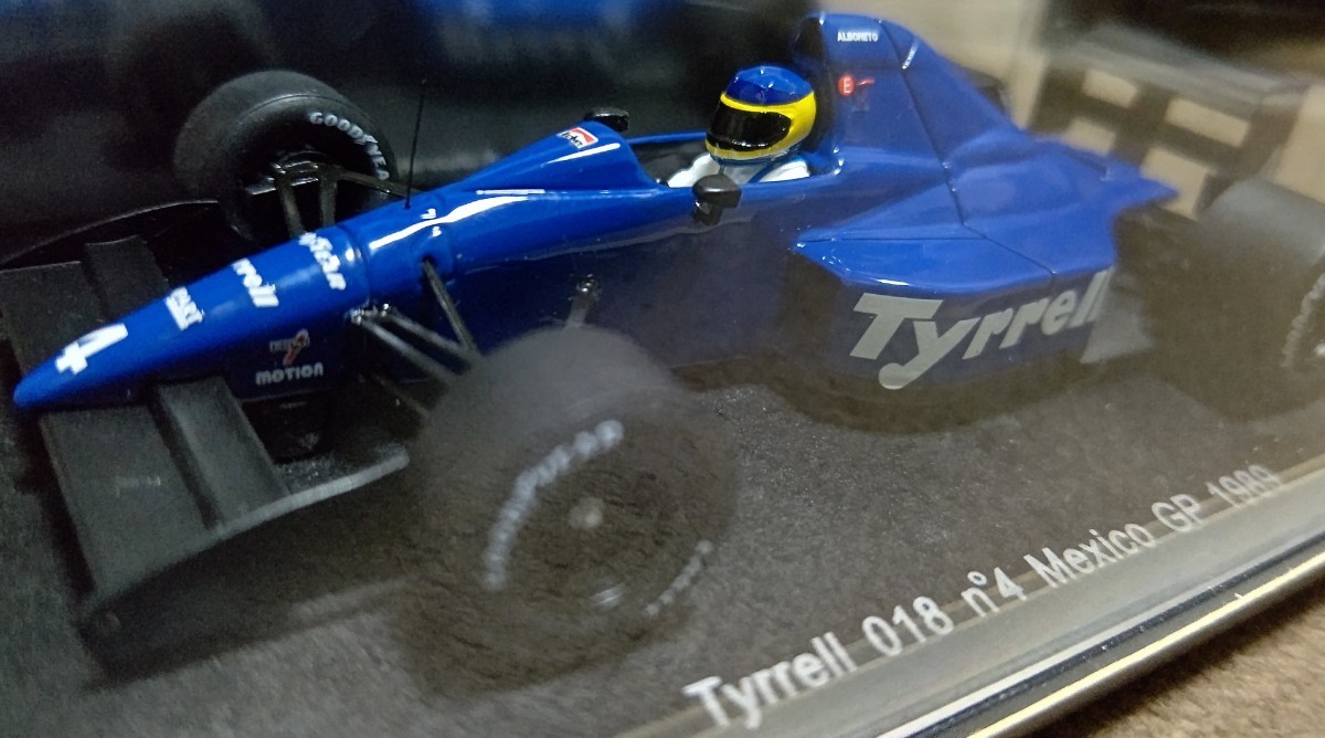 スパークモデル 1/43 ティレル・018・フォード 1989 メキシコGP3位 ミケーレ.アルボレート spark Michele.Alboreto 1989 Tyrrell・Ford