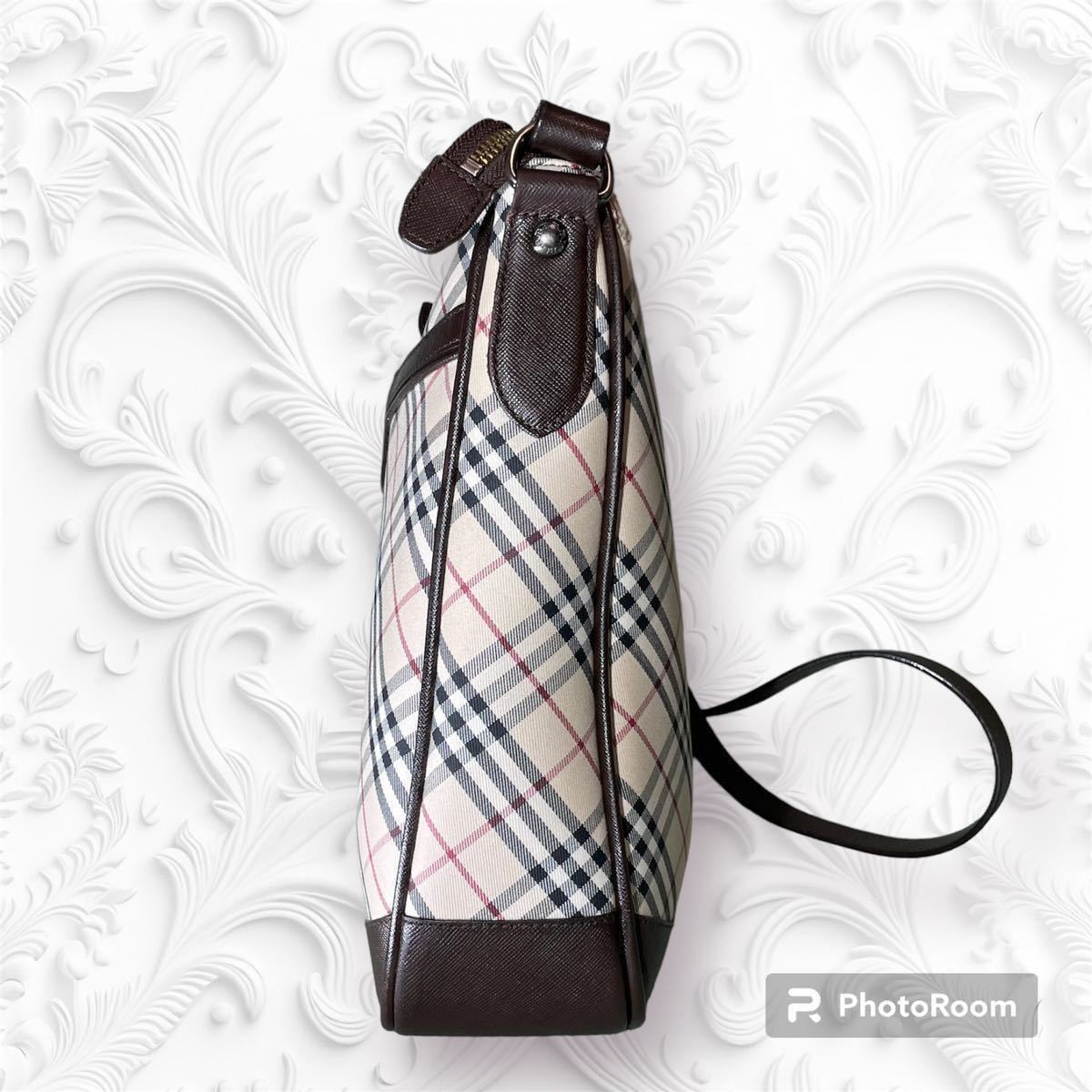 100 円 スタート BURBERRY バーバリーロンドン ショルダーバッグ ノバ 