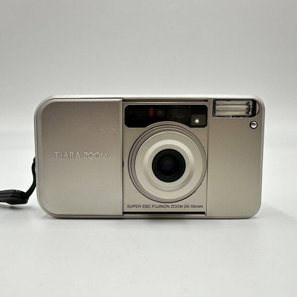 動作品　富士フィルム　ティアラ ズーム　コンパクトフィルムカメラ　シルバー　FUJIFILM TIARA ZOOM SUPER-EBC FUJINON ZOOM LENS 28-56mm