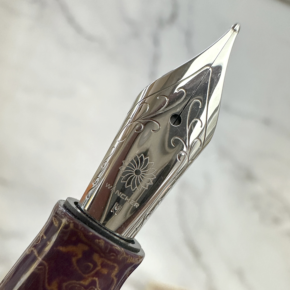 しずく・ガラスニブ万年筆・金星（萬佳／ワンチャー） 未使用 WANCHER