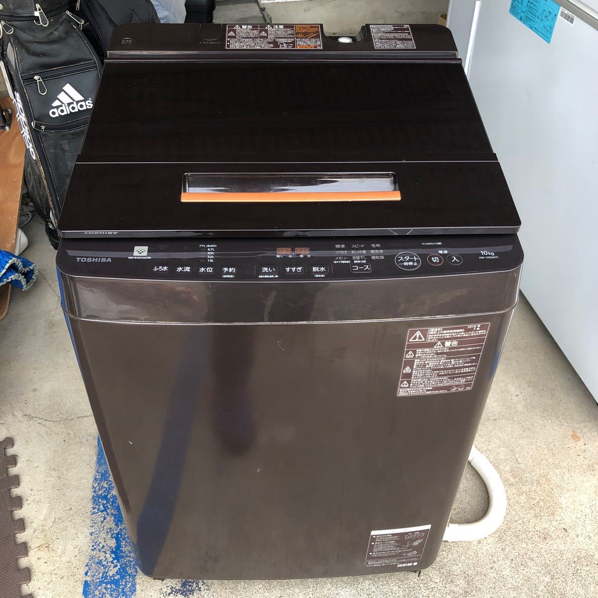 東芝 TOSHIBA 全自動洗濯機 ZABOON 10kg AW-10SD6T ウルトラファインバブル 2018年製