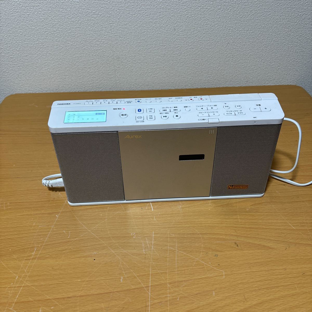 TOSHIBA Aurex CDラジオ TY-ANX2 2021年製 中古ジャンク(CDプレーヤー