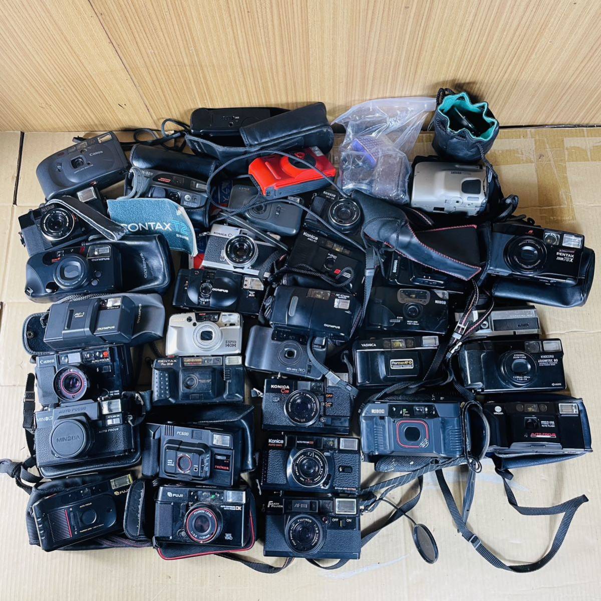 1円〜コンパクトフィルムカメラ 等 まとめ セット Canon キャノン