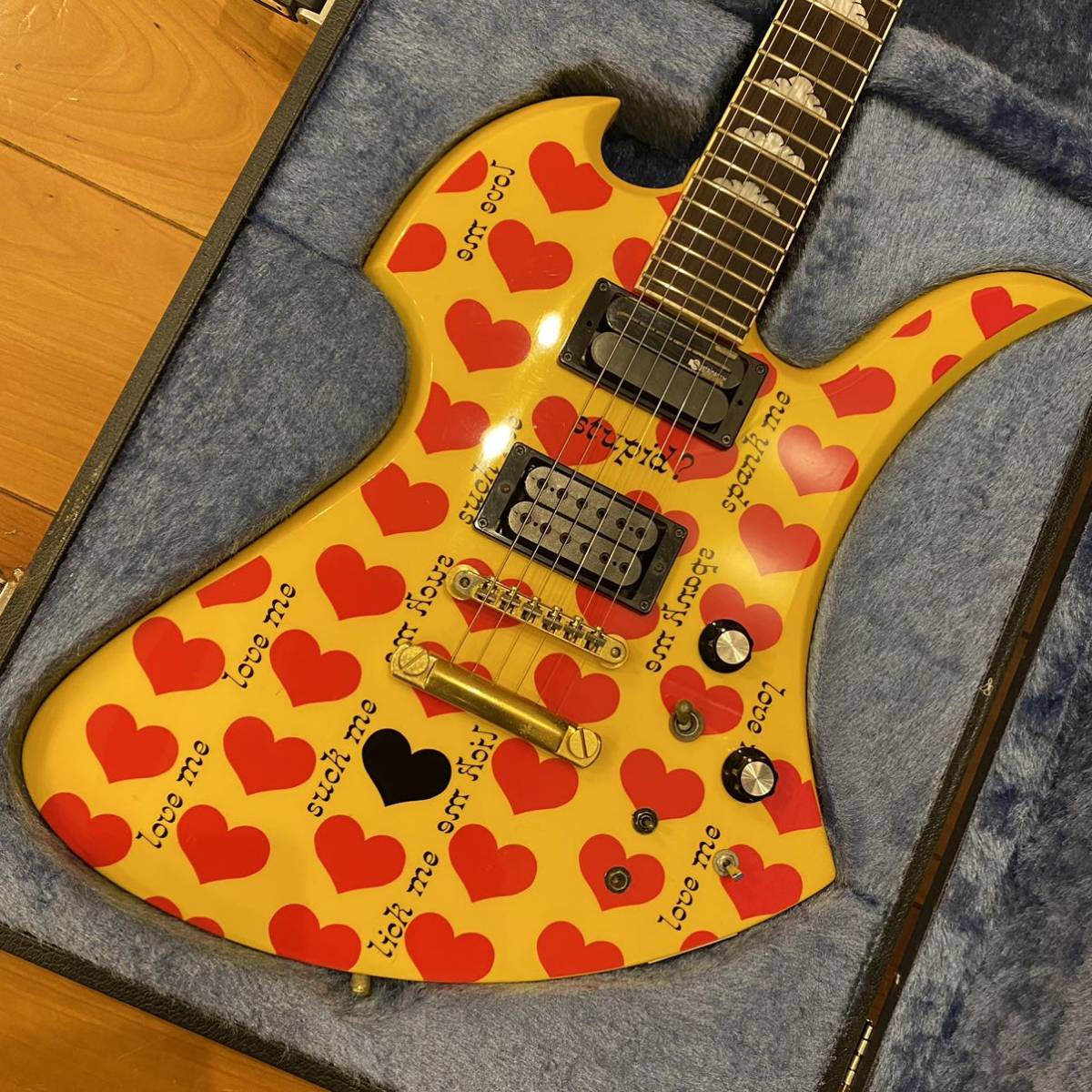 FERNANDES Burny MG-145S/165S HY hide イエローハートモッキンバード