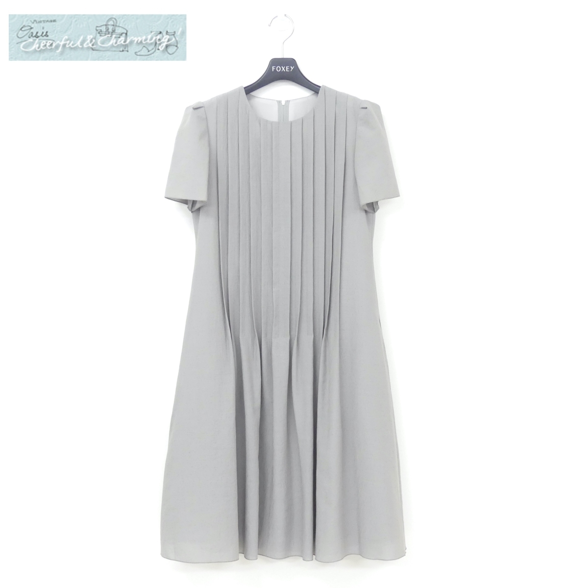 極美品 フォクシー デイジーリン ワンピース ドレス チャールストンスリーブ DAISY LIN/FOXEY ドレス ワンピース チャールストンスリーブ 40