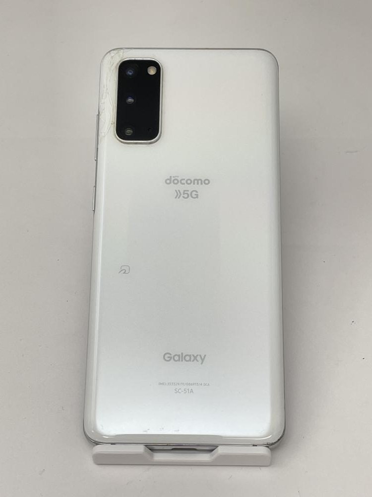 K136【ジャンク品】 Galaxy S20 5G SC-51A docomo ホワイト K136【ジャンク品】 Galaxy S20 5G SC-51A docomo ホワイト