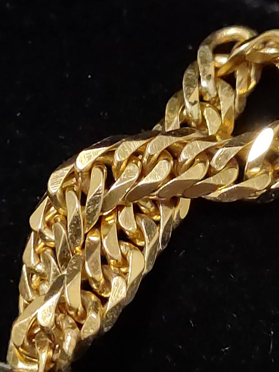 K18 喜平 6面ダブル チェーンリング