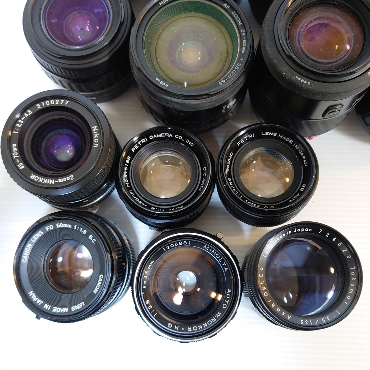 1円〜ジャンクレンズまとめ売り AF MF Canon MINOLTA PENTAX カメラ 
