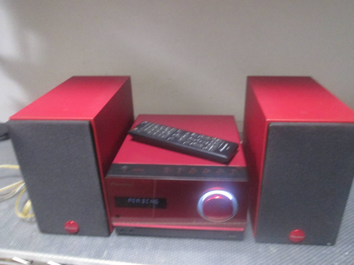 Pioneer CDミニコンポ Bluetooth対応 X-CM32BT-R 動作品 リモコンあり