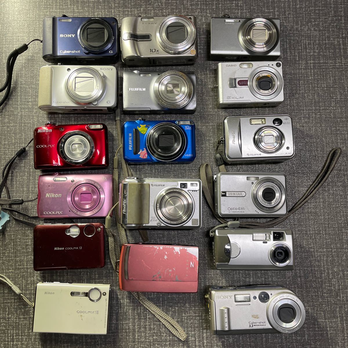 Panasonic LUMIX SONY CASIO などデジタルカメラ 19個 ジャンク 【公式 