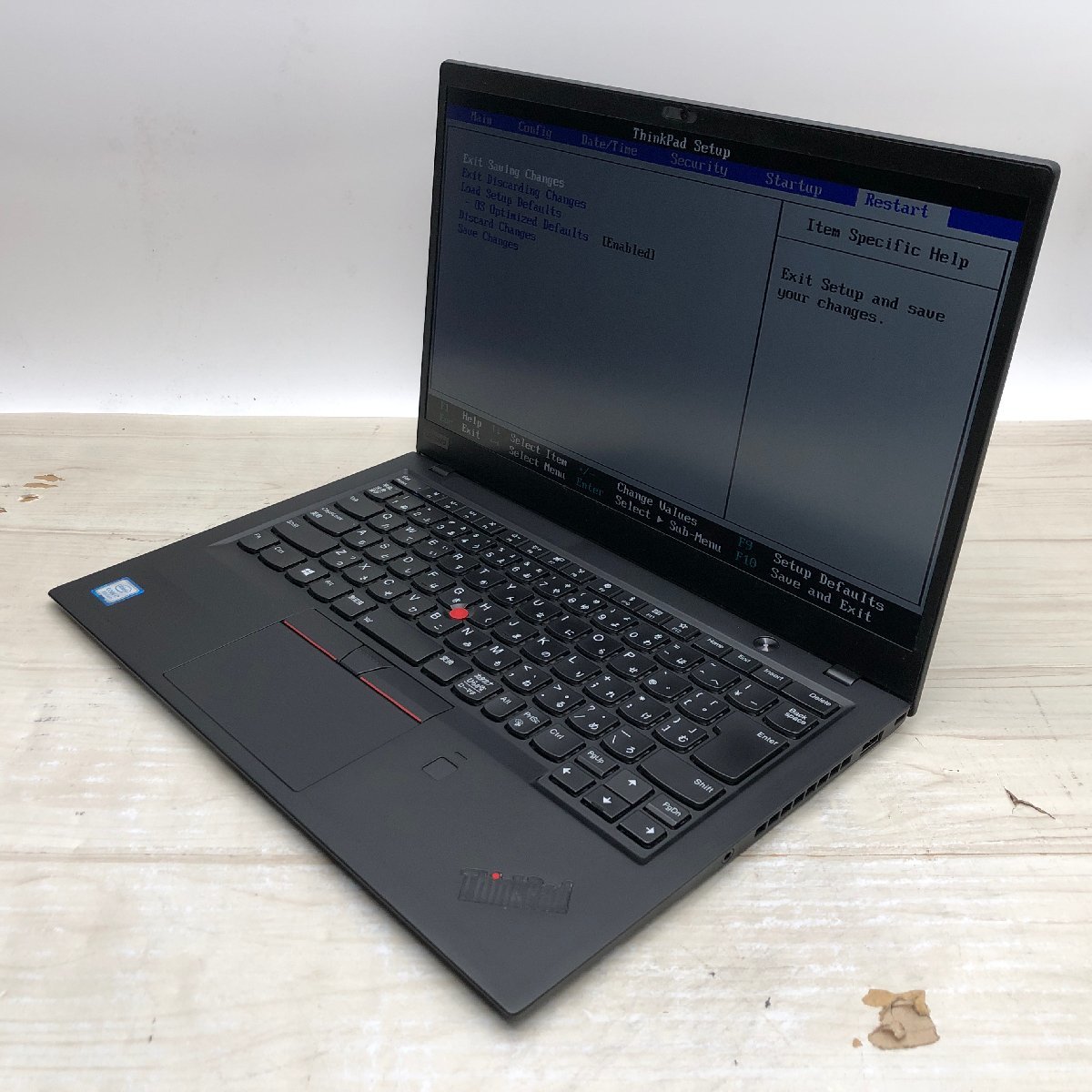 Lenovo ThinkPad X1 Carbon 20KG-S4WF00 Core i7 8550U 1.80GHz/16GB/250GB(NVMe) 〔A0423〕