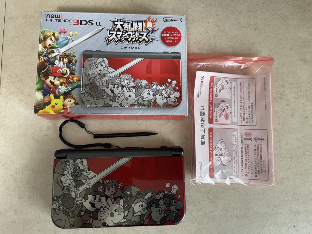 【新品，人気】 NEWニンテンドー3DS LL 本体 大乱闘スマッシュブラザーズエディション タッチペン＆箱付き(ニンテンドー3DS LL本体)｜売買されたオークション情報、yahooの商品情報をアーカイブ公開 - オークフ ニンテンドー3DS LL本体