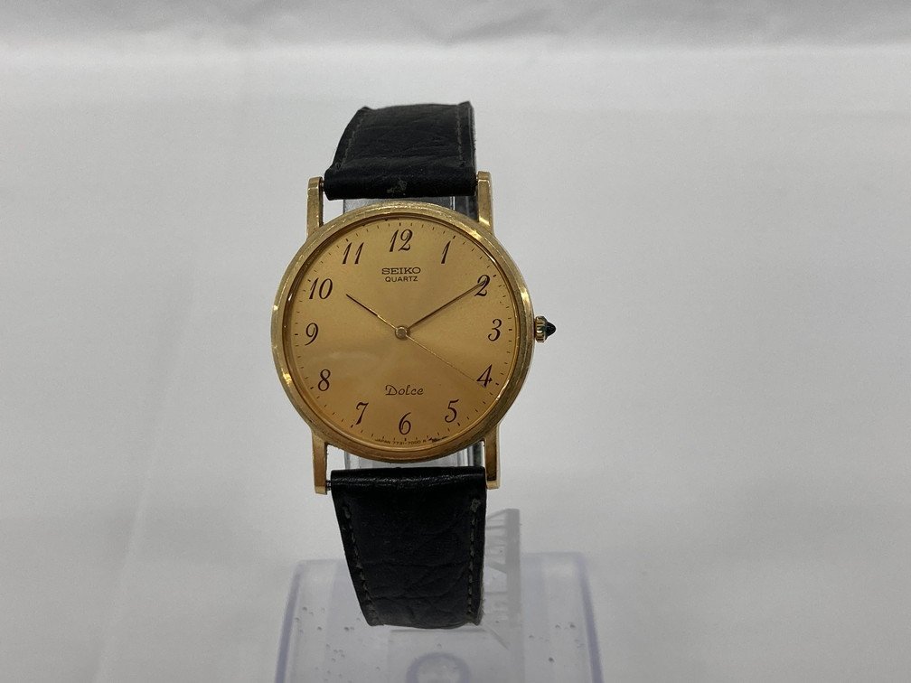 14K SEIKO ゴールド 腕時計 DOLCE 7731-7000 14金 SEIKO セイコー ドルチェ 14kクォーツ 7731-7000 不動 リューズ×BLAO8039