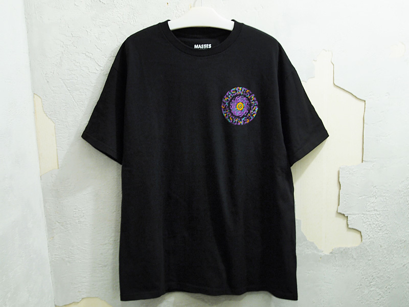 MASSES - T-SHIRT L⁄S ⁄ マシス T Navy BONE ロングスリーブ × LOGO 希少