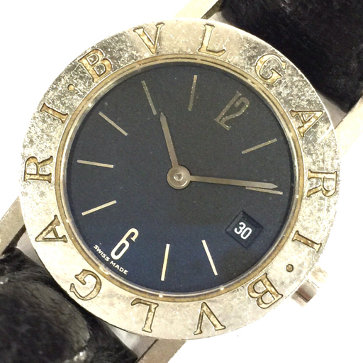 BVLGARI ブルガリブルガリ デイト クォーツ 腕時計 BB26SLD ブラック