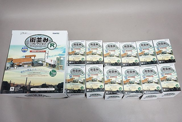 TOMYTEC トミーテック Nゲージ 街並みコレクションR 第4弾 タクシー営業所 / バス車庫 / ホーム など12点セット
