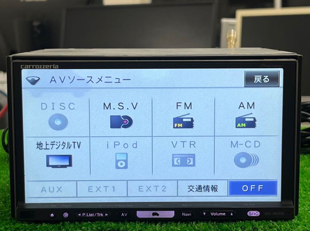 自動車 2018年版 カロッツェリア HDDナビ AVIC-HRZ099 動作品