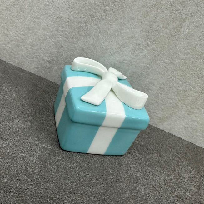 ティファニー】 TIFFANY&Co. ブルーボウボックス リボン 小物入れ