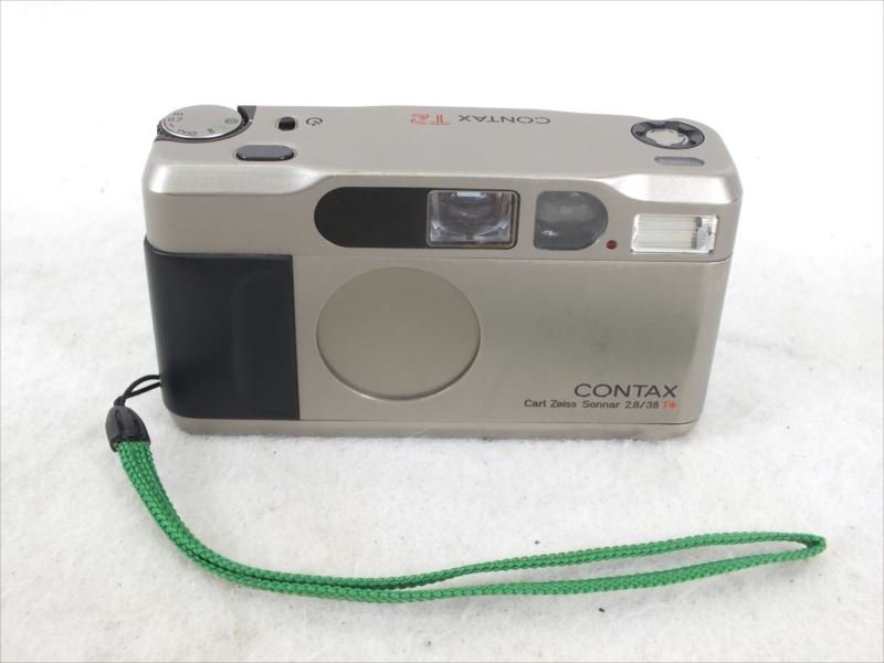 CONTAX T2 シルバー コンパクトカメラ ♪ CONTAX コンタックス T2 チタンシルバー コンパクトカメラ 中古
