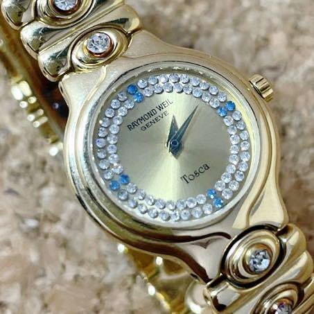稼働　RAYMOND WEIL 9941レディース クォーツ ゴールド ☆時計ジャンク☆ RAYMOND WEIL GENEVE 9941 クオーツ 必ず説明文お
