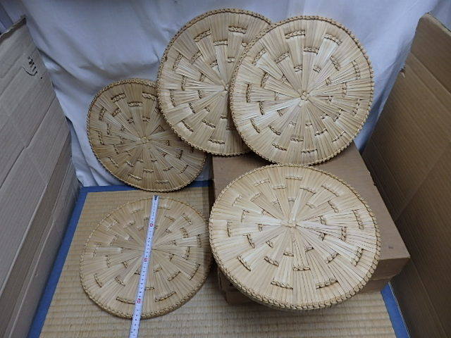 □茶道具 円座 5枚組 直径約33cm 茶懐石 路地道具 水屋道具 【公式
