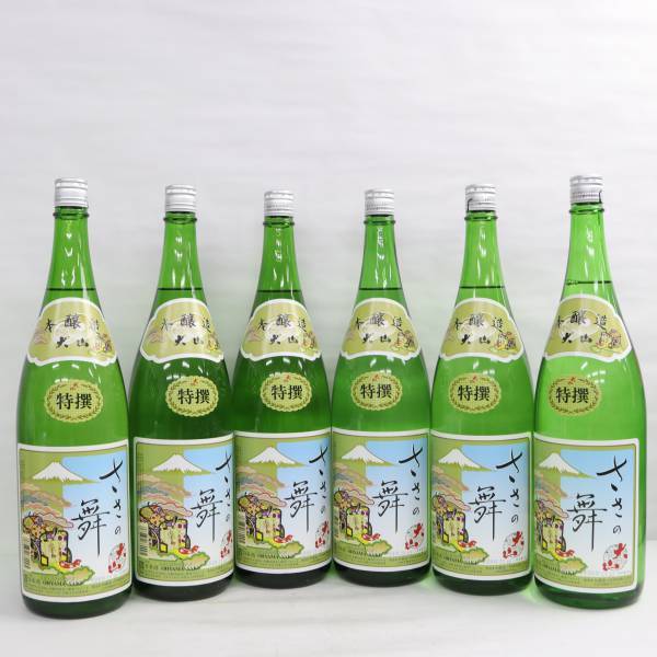 【6本セット】ささの舞 本醸造 特撰 15度以上16度未満 1800ml 製造23.10 X23L150005