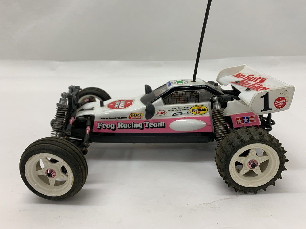 【N5-0087】TAMIYA タミヤ Frog Racing Team マイティフロッグ バギー TEU-102BK 電動 ラジコン 部品取り レストア 現状品【千円市場】 Tamiya Frog The