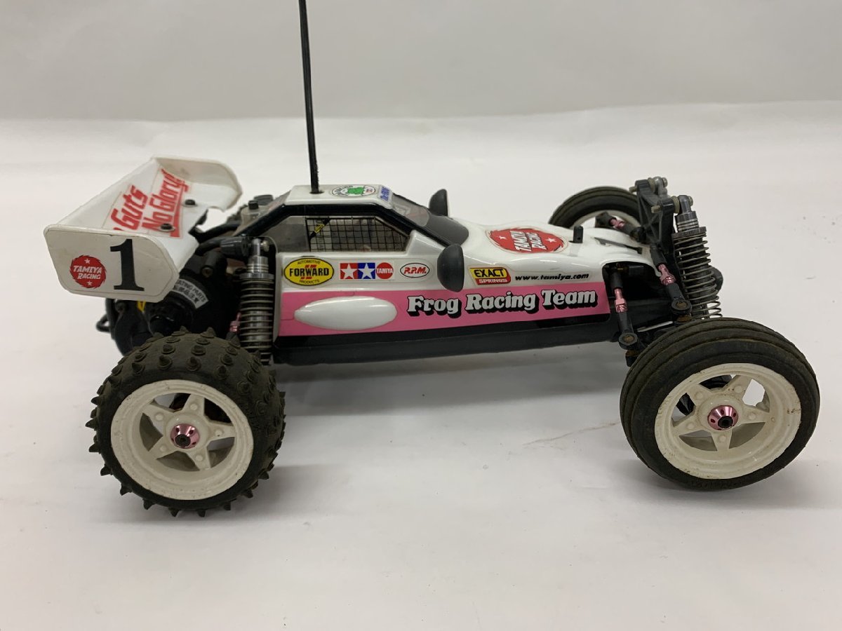 【N5-0087】TAMIYA タミヤ Frog Racing Team マイティフロッグ バギー TEU-102BK 電動 ラジコン 部品取り レストア 現状品【千円市場】 Tamiya Frog The