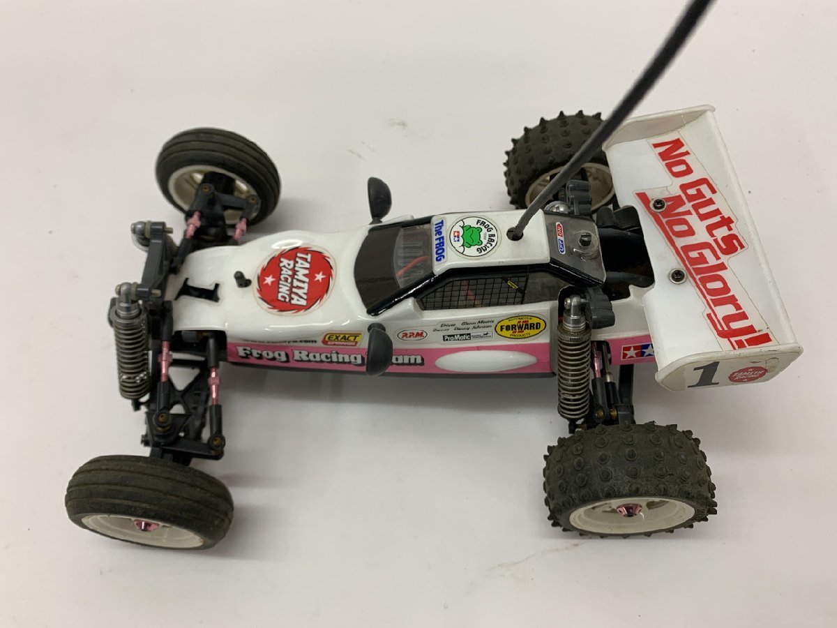 【N5-0087】TAMIYA タミヤ Frog Racing Team マイティフロッグ バギー TEU-102BK 電動 ラジコン 部品取り レストア 現状品【千円市場】 Tamiya Frog The