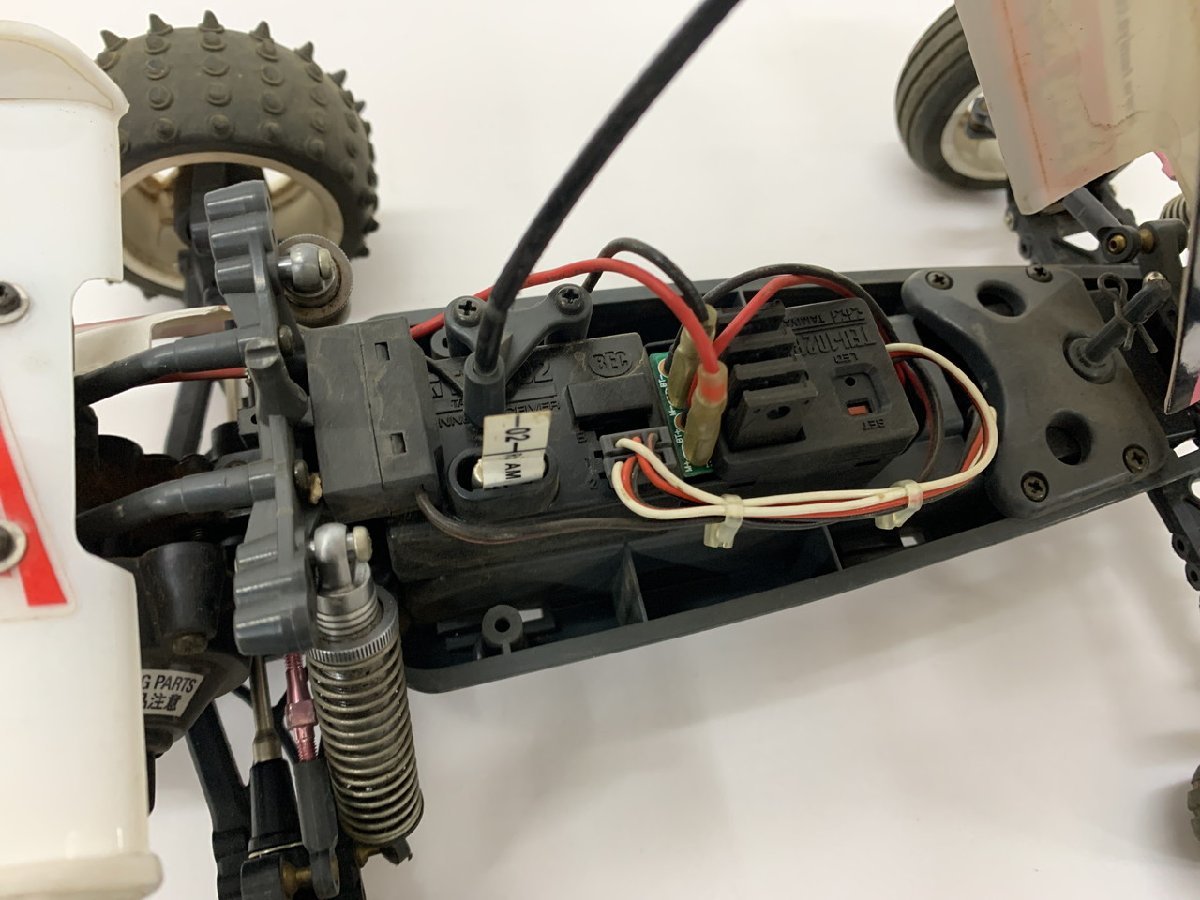 【N5-0087】TAMIYA タミヤ Frog Racing Team マイティフロッグ バギー TEU-102BK 電動 ラジコン 部品取り レストア 現状品【千円市場】 Tamiya Frog The