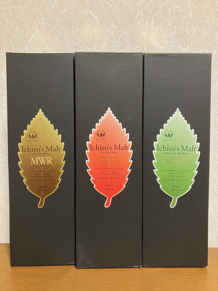 【未開栓】イチローズモルト リーフ◆DD◆MWR◆WWR◆700ml◆3本セット◆箱付き◆