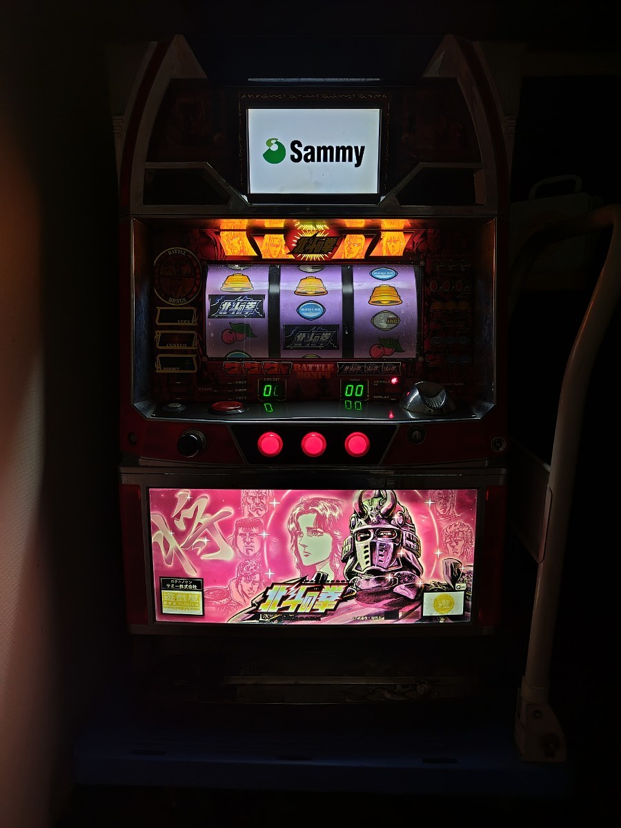 K:パチスロ 4号機 サミー 初代 北斗の拳 実機 将 ユリアパネル レトロ