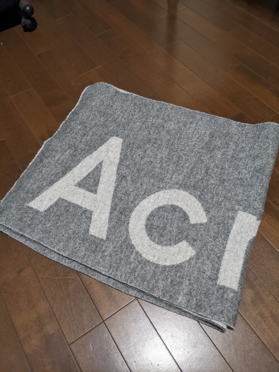 Acne studios アクネ ストゥディオズ マフラー ストール 大判 グレー