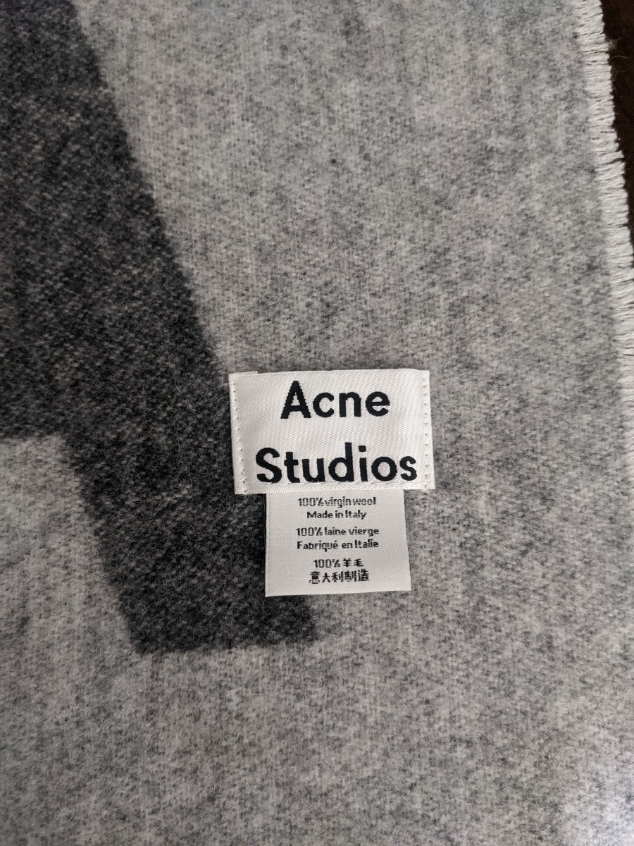 Acne studios アクネ ストゥディオズ マフラー ストール 大判 グレー