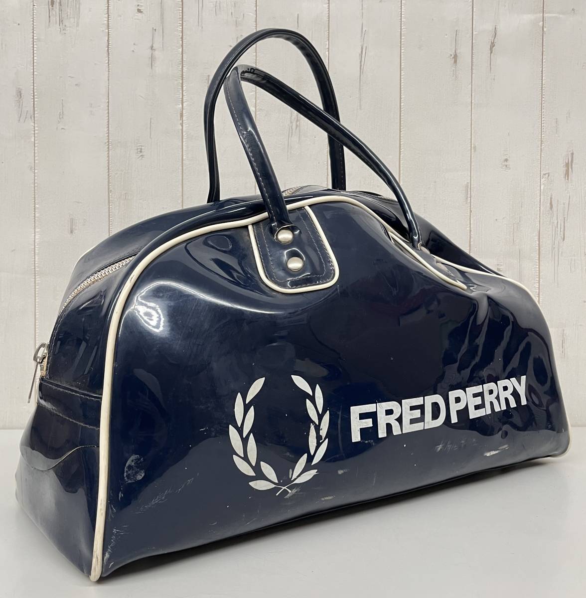 ヴィンテージ スポーツバッグ FRED PERRY フレッドペリー エナメル