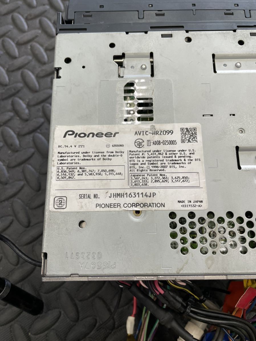T11 カロッツェリア HDD ナビ AVIC-HRZ099 DVD CD フルセグ TV 地デジ