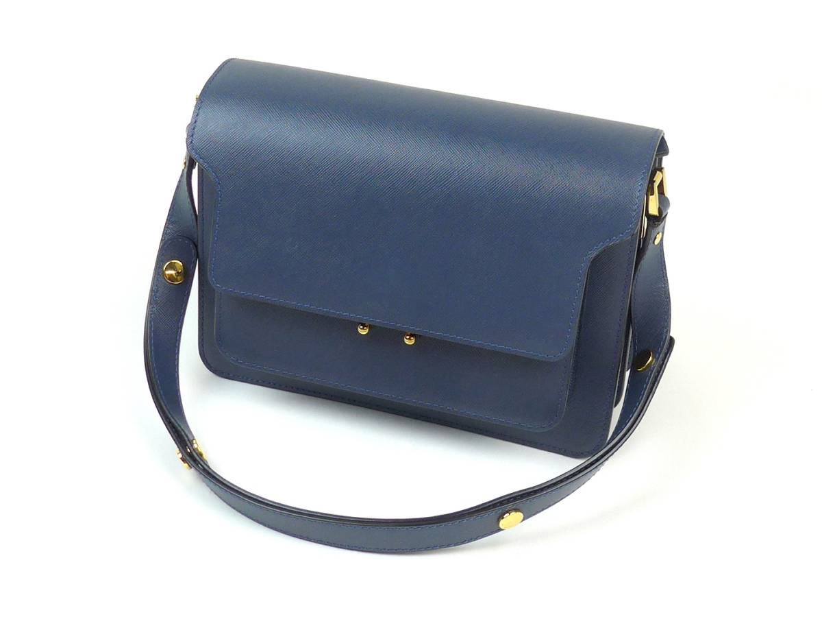 MARNI マルニ TRUNK BAG トランク バッグ ミディアム サフィアーノ 