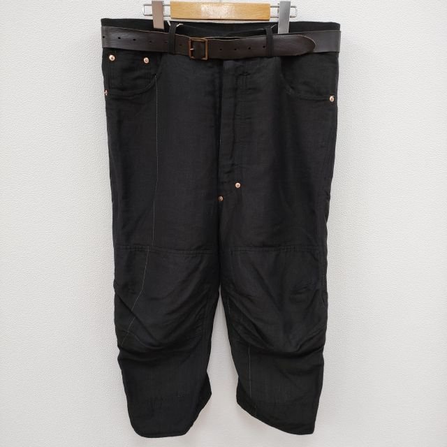 4-0105M☆Paul Harnden Mens Jeans Belt ジーンベルト ウールリネン 