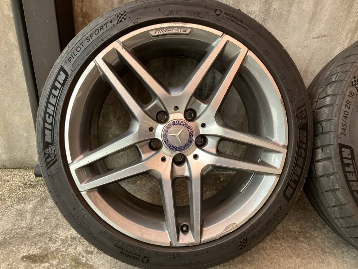 訳有り】メルセデスベンツ Eクラス W212後期 AMG 純正 18インチ 8.5/9J 