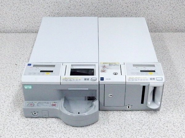 □○ GLORY/グローリー RT-200 RAD-200 硬貨/紙幣セット 鍵付き 自動