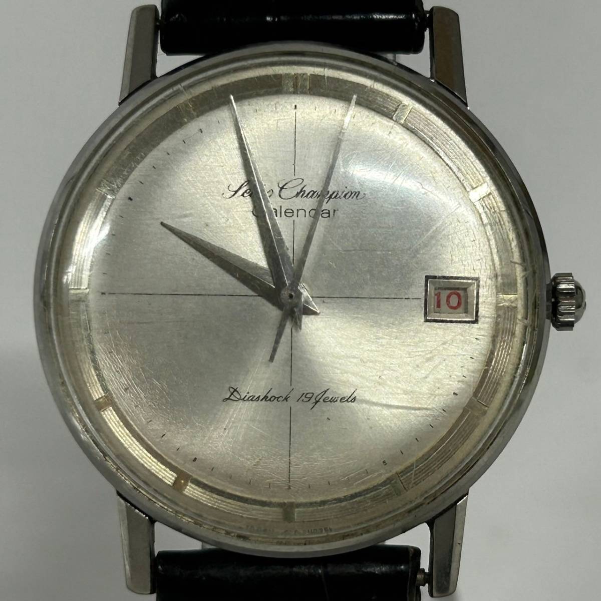 1円~【実動】SEIKO セイコー Champion Calendar 15032E 手巻き メンズ 