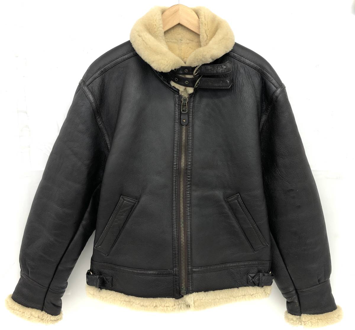 T01/190 美品 Flight Jacket B-3 ビースリー ムートン フライト 
