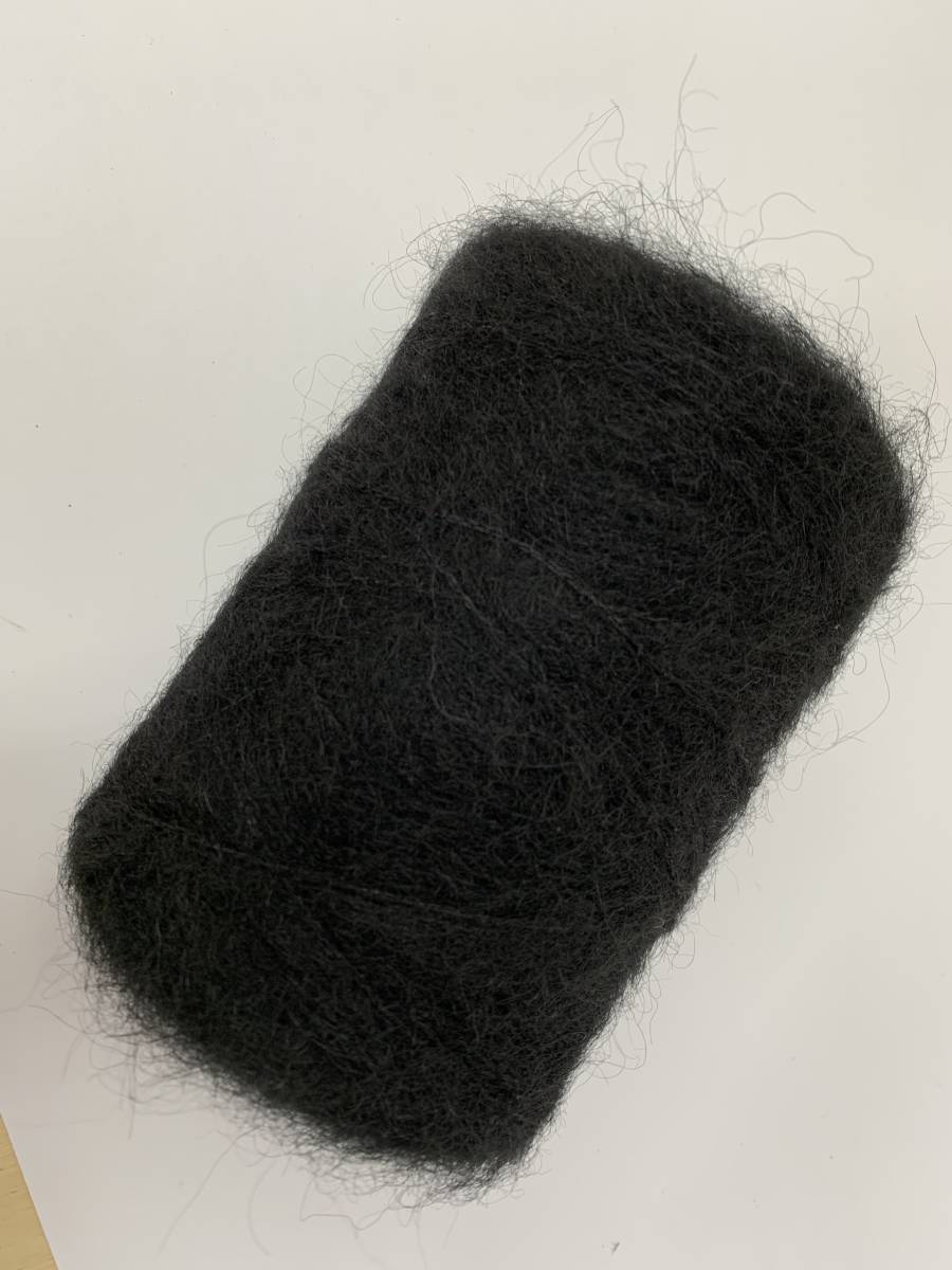 Estrellaモヘア毛糸　ブラック　モヘア67㌫　アクリル33㌫　200ｇ　毛番手　3_2