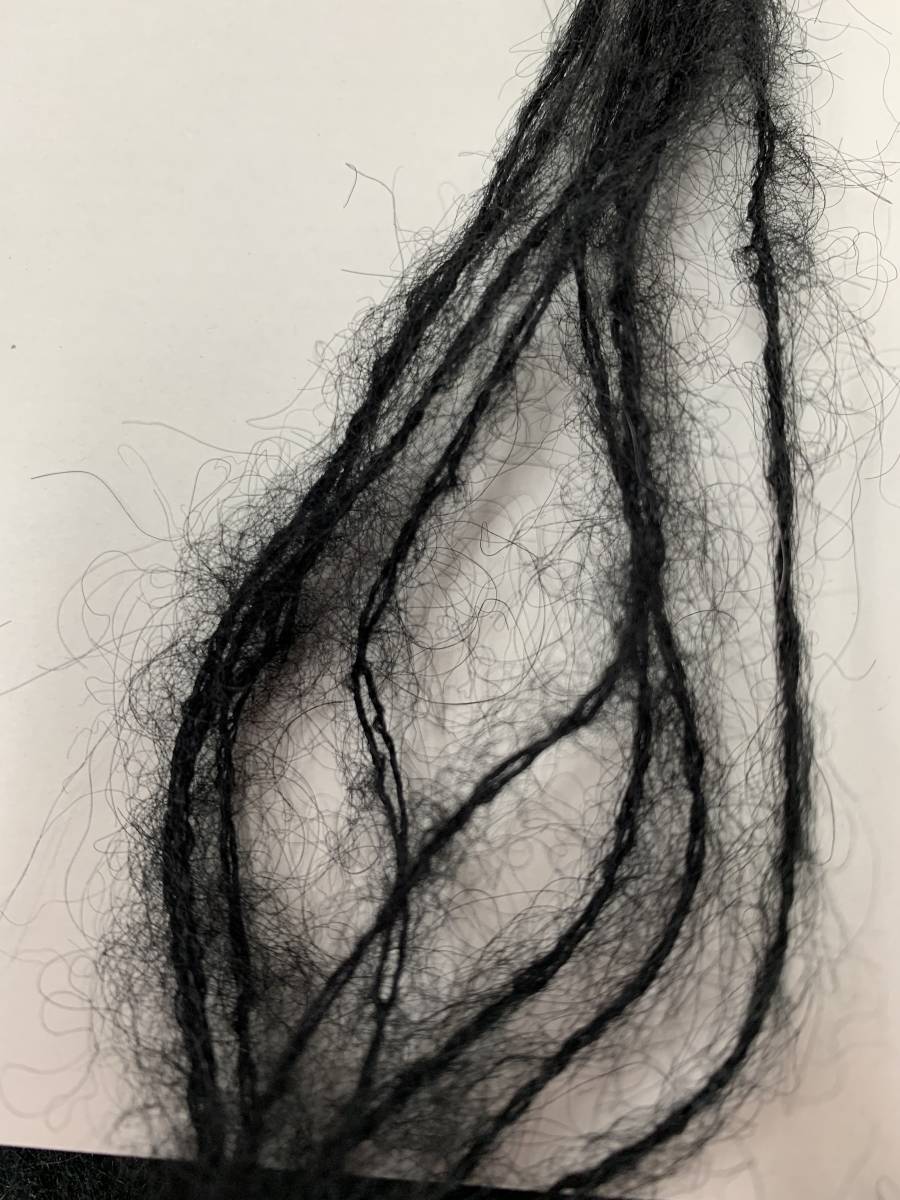 Estrellaモヘア毛糸　ブラック　モヘア67㌫　アクリル33㌫　200ｇ　毛番手　3_3