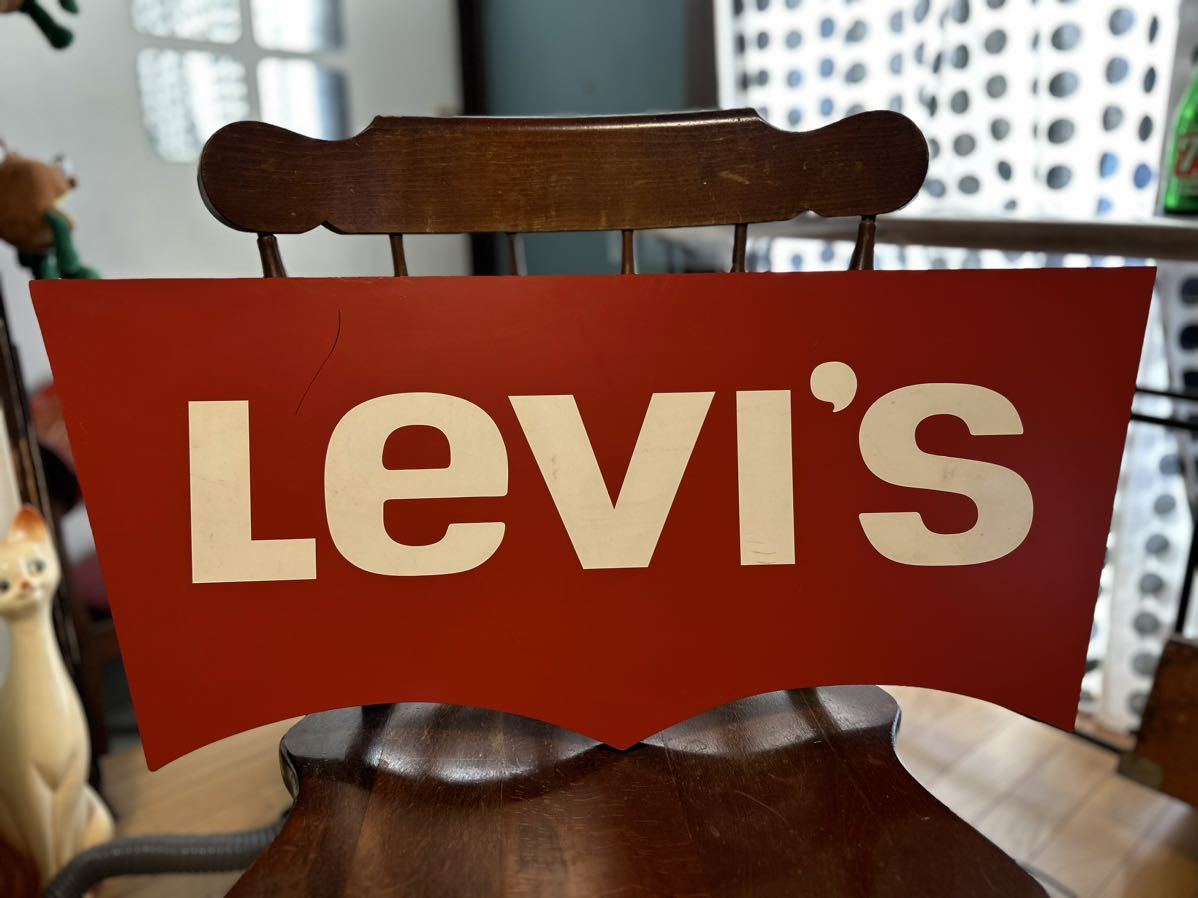 Levi's リーバイス看板 店舗用 レア アンティーク雑貨ガレージ看板