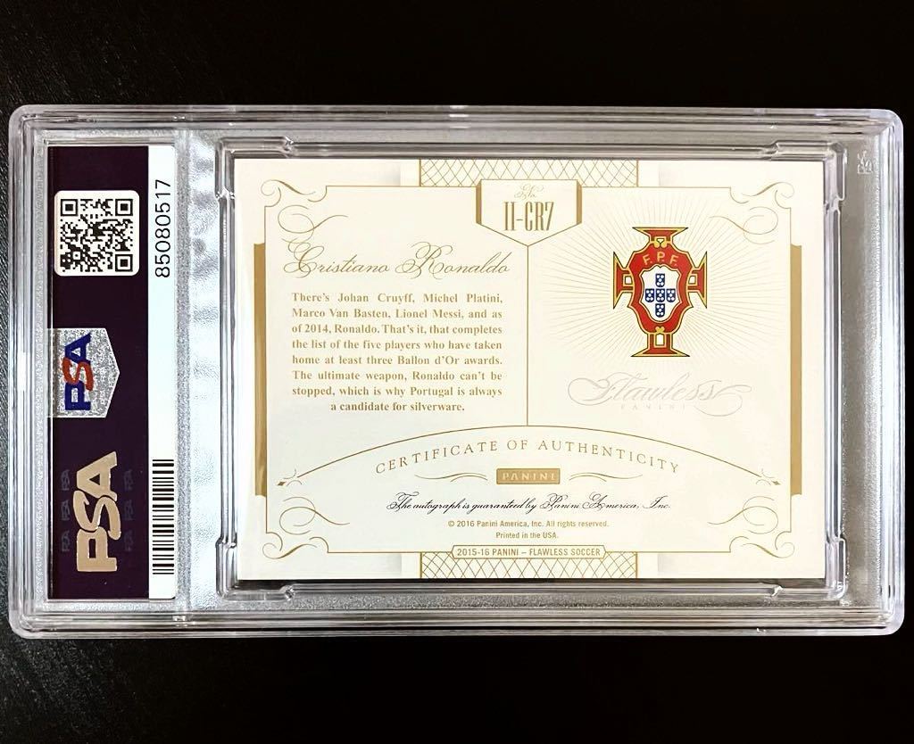 2016 Panini Flawless Cristiano Ronaldo Auto International Icons