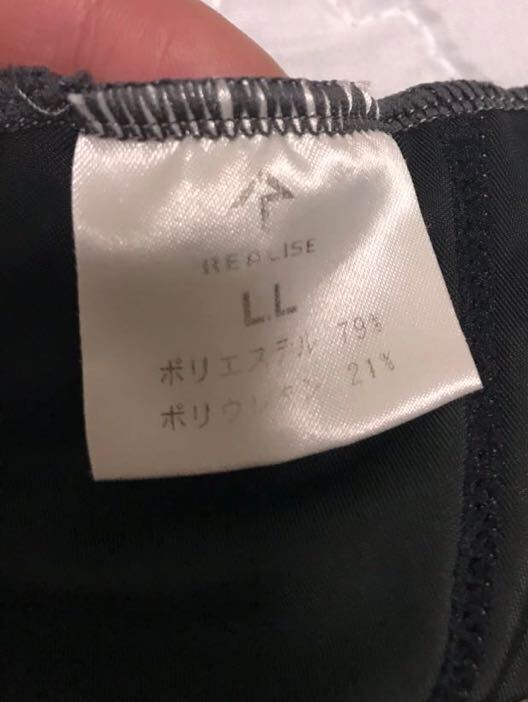 REALISE コスプレ 競泳水着 LLサイズ リアライズ ブラック グレー ハイレグ ハイカット 長袖 バックファスナー _7